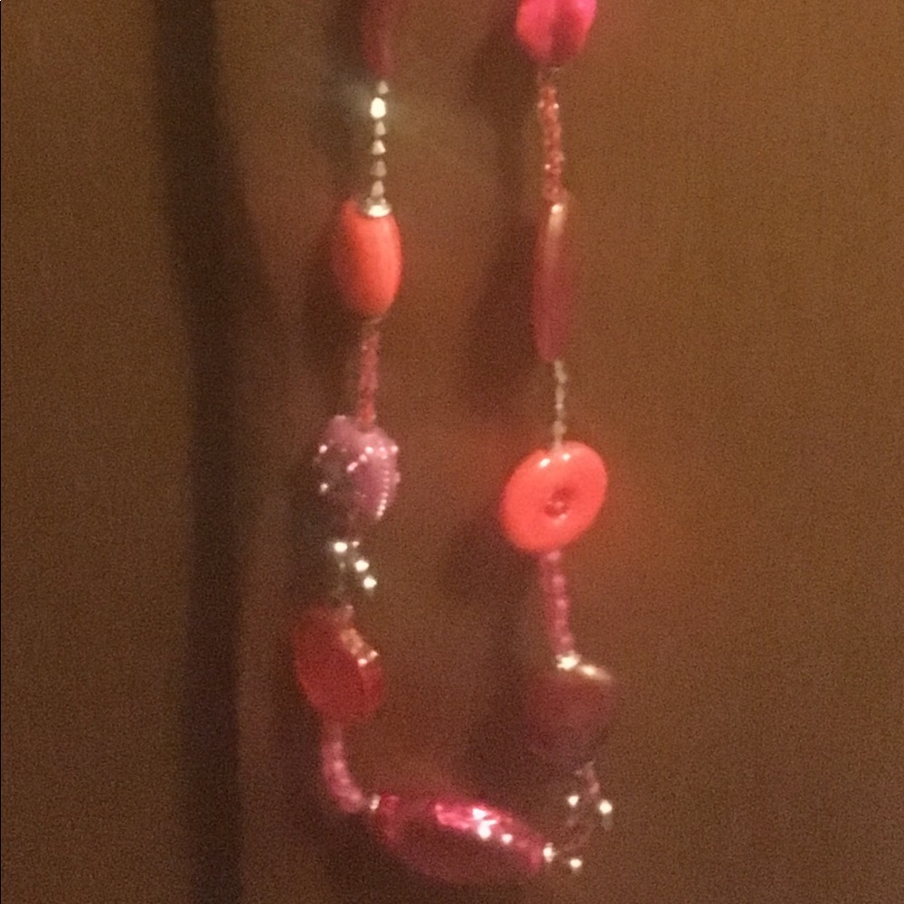 Beautiful Aris Necklace by Treska in red tones